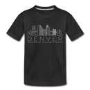 Denver, Colorado Toddler T-Shirt - Skyline Denver Toddler Tee - black