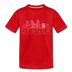 Denver, Colorado Toddler T-Shirt - Skyline Denver Toddler Tee - red