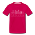 Denver, Colorado Toddler T-Shirt - Skyline Denver Toddler Tee - dark pink