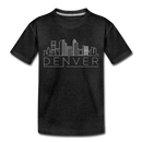 Denver, Colorado Toddler T-Shirt - Skyline Denver Toddler Tee - charcoal gray