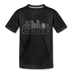 Denver, Colorado Toddler T-Shirt - Skyline Denver Toddler Tee - charcoal gray