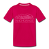 Anchorage, Alaska Toddler T-Shirt - Skyline Anchorage Toddler Tee - dark pink