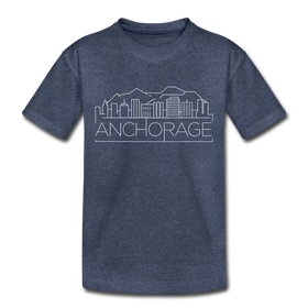 Anchorage, Alaska Toddler T-Shirt - Skyline Anchorage Toddler Tee