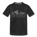 Albuquerque, New Mexico Toddler T-Shirt - Skyline Albuquerque Toddler Tee - black