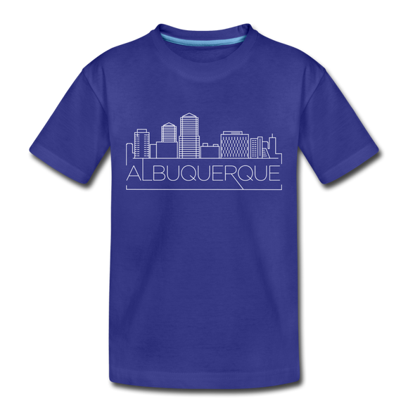 Albuquerque, New Mexico Toddler T-Shirt - Skyline Albuquerque Toddler Tee - royal blue
