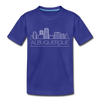 Albuquerque, New Mexico Toddler T-Shirt - Skyline Albuquerque Toddler Tee - royal blue