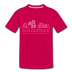 Albuquerque, New Mexico Toddler T-Shirt - Skyline Albuquerque Toddler Tee - dark pink