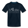 Albuquerque, New Mexico Toddler T-Shirt - Skyline Albuquerque Toddler Tee - deep navy