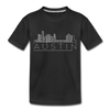 Austin, Texas Toddler T-Shirt - Skyline Austin Toddler Tee - black