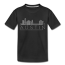 Austin, Texas Toddler T-Shirt - Skyline Austin Toddler Tee - black