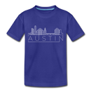 Austin, Texas Toddler T-Shirt - Skyline Austin Toddler Tee - royal blue