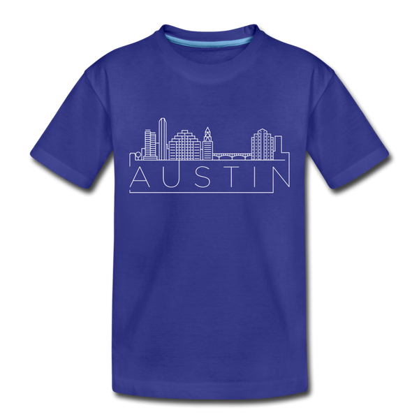 Austin, Texas Toddler T-Shirt - Skyline Austin Toddler Tee - royal blue