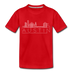 Austin, Texas Toddler T-Shirt - Skyline Austin Toddler Tee - red