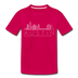Austin, Texas Toddler T-Shirt - Skyline Austin Toddler Tee - dark pink
