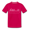 Austin, Texas Toddler T-Shirt - Skyline Austin Toddler Tee - dark pink