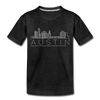 Austin, Texas Toddler T-Shirt - Skyline Austin Toddler Tee - charcoal gray