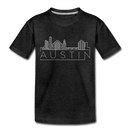 Austin, Texas Toddler T-Shirt - Skyline Austin Toddler Tee - charcoal gray