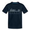 Austin, Texas Toddler T-Shirt - Skyline Austin Toddler Tee - deep navy