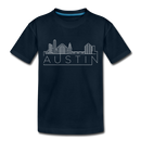 Austin, Texas Toddler T-Shirt - Skyline Austin Toddler Tee - deep navy