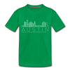 Austin, Texas Toddler T-Shirt - Skyline Austin Toddler Tee - kelly green