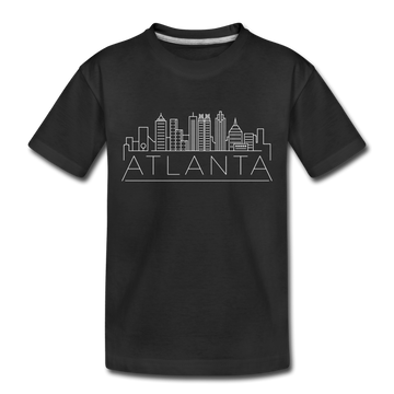 Atlanta, Georgia Toddler T-Shirt - Skyline Atlanta Toddler Tee - black
