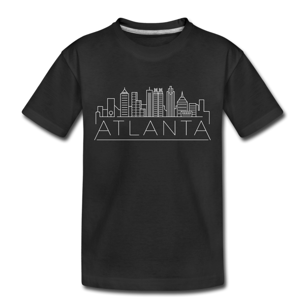 Atlanta, Georgia Toddler T-Shirt - Skyline Atlanta Toddler Tee - black