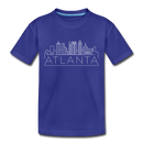 Atlanta, Georgia Toddler T-Shirt - Skyline Atlanta Toddler Tee - royal blue