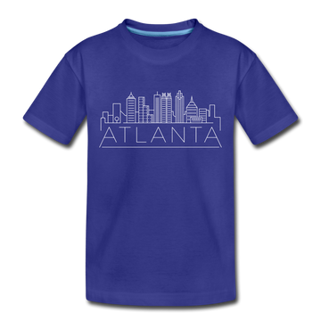 Atlanta, Georgia Toddler T-Shirt - Skyline Atlanta Toddler Tee - royal blue