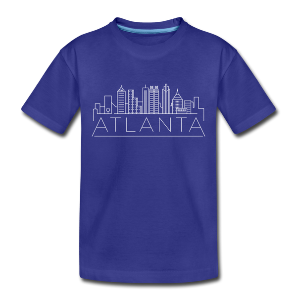 Atlanta, Georgia Toddler T-Shirt - Skyline Atlanta Toddler Tee - royal blue