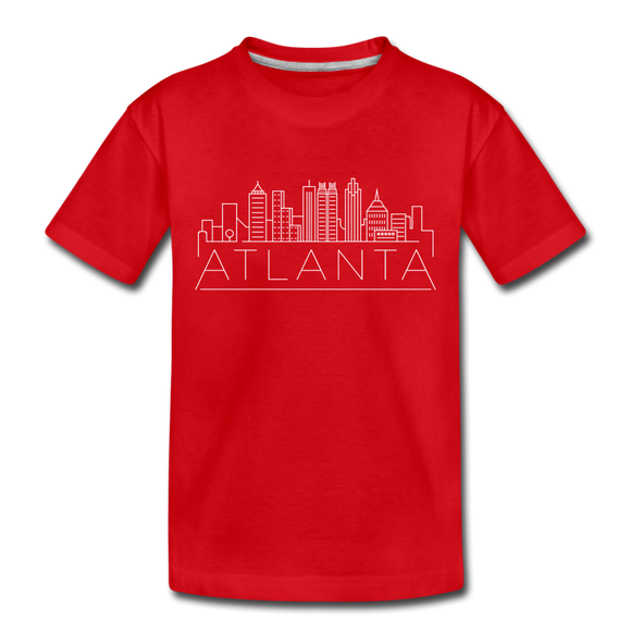 Atlanta, Georgia Toddler T-Shirt - Skyline Atlanta Toddler Tee - red
