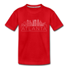 Atlanta, Georgia Toddler T-Shirt - Skyline Atlanta Toddler Tee - red