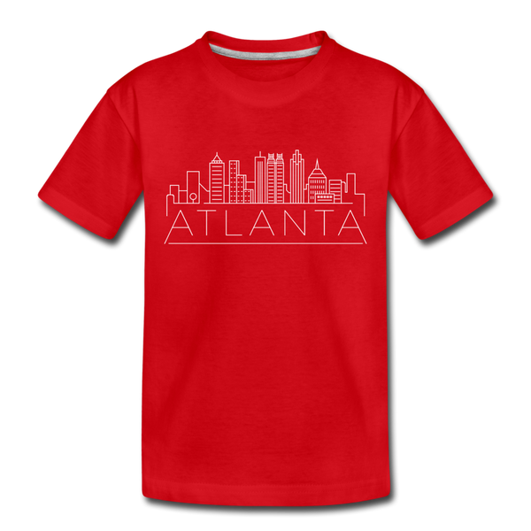 Atlanta, Georgia Toddler T-Shirt - Skyline Atlanta Toddler Tee - red