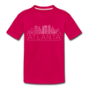 Atlanta, Georgia Toddler T-Shirt - Skyline Atlanta Toddler Tee - dark pink