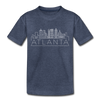 Atlanta, Georgia Toddler T-Shirt - Skyline Atlanta Toddler Tee - heather blue