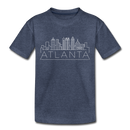 Atlanta, Georgia Toddler T-Shirt - Skyline Atlanta Toddler Tee - heather blue
