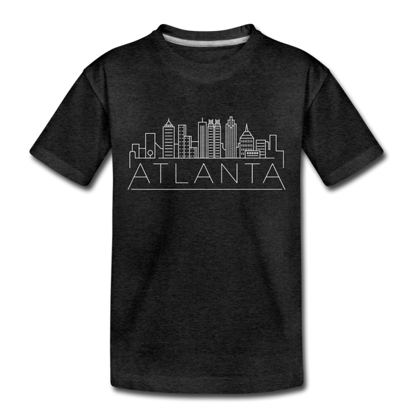 Atlanta, Georgia Toddler T-Shirt - Skyline Atlanta Toddler Tee - charcoal gray