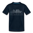 Atlanta, Georgia Toddler T-Shirt - Skyline Atlanta Toddler Tee - deep navy