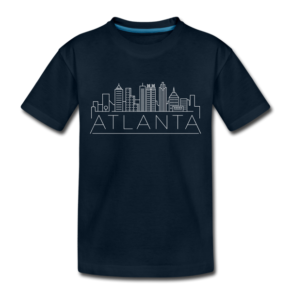 Atlanta, Georgia Toddler T-Shirt - Skyline Atlanta Toddler Tee - deep navy