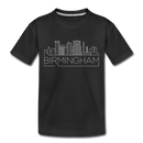 Birmingham, Alabama Toddler T-Shirt - Skyline Birmingham Toddler Tee - black
