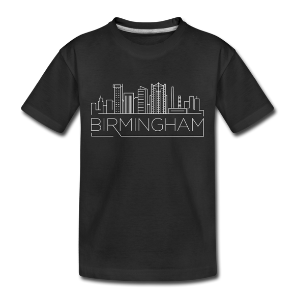 Birmingham, Alabama Toddler T-Shirt - Skyline Birmingham Toddler Tee - black