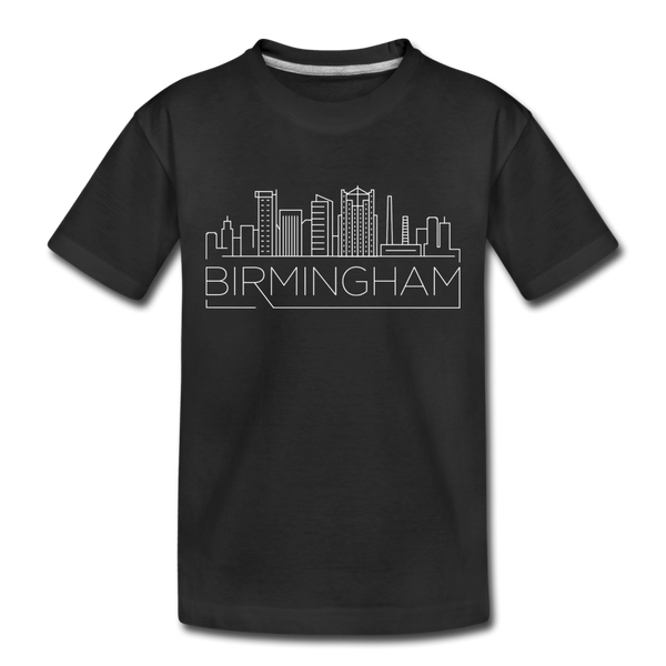 Birmingham, Alabama Toddler T-Shirt - Skyline Birmingham Toddler Tee - black