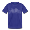 Birmingham, Alabama Toddler T-Shirt - Skyline Birmingham Toddler Tee - royal blue