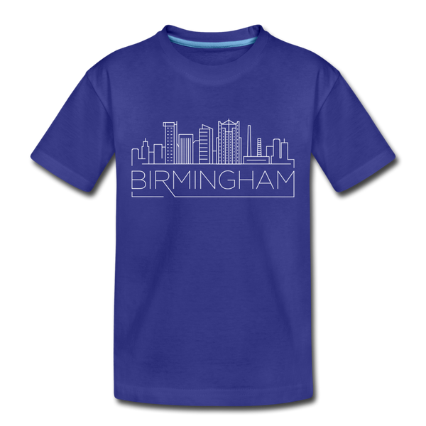 Birmingham, Alabama Toddler T-Shirt - Skyline Birmingham Toddler Tee - royal blue