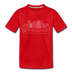 Birmingham, Alabama Toddler T-Shirt - Skyline Birmingham Toddler Tee - red