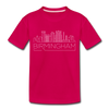 Birmingham, Alabama Toddler T-Shirt - Skyline Birmingham Toddler Tee - dark pink