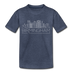 Birmingham, Alabama Toddler T-Shirt - Skyline Birmingham Toddler Tee - heather blue
