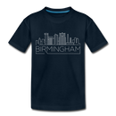 Birmingham, Alabama Toddler T-Shirt - Skyline Birmingham Toddler Tee - deep navy