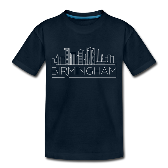 Birmingham, Alabama Toddler T-Shirt - Skyline Birmingham Toddler Tee - deep navy