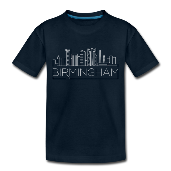 Birmingham, Alabama Toddler T-Shirt - Skyline Birmingham Toddler Tee - deep navy