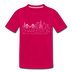 Charleston, South Carolina Toddler T-Shirt - Skyline Charleston Toddler Tee - dark pink